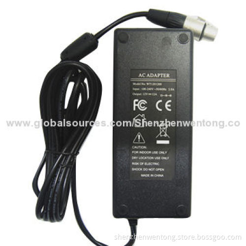 12V/12A adapter with auto air DC plug